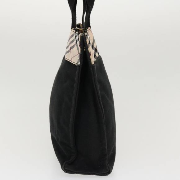 BURBERRY Nova Check Hand Bag Canvas Black Auth yb007 - Picture 3 of 16